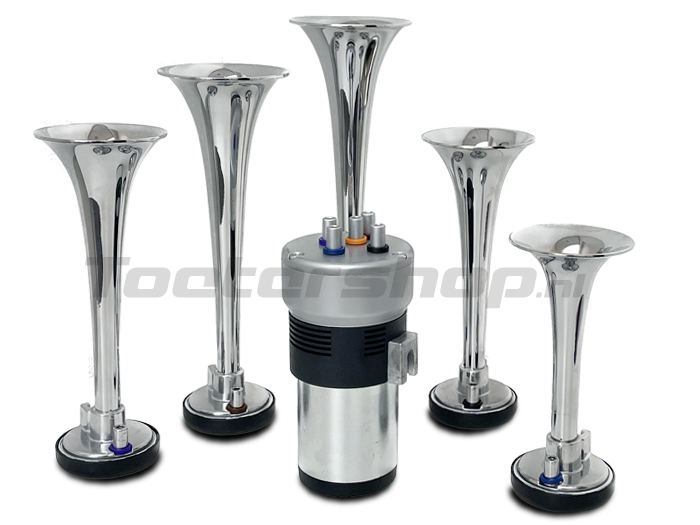 Dixieland Chrome 12v tourtoeter or tour horn, the tour