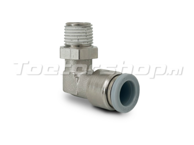 10mm-1/4 BSPT haakse insteekkoppeling